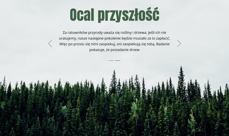 Ocal przyszłość Szablon HTML5