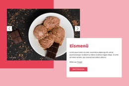 Schokoladeneiscreme - Starter-Site