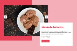 Helado De Chocolate - HTML Website Maker