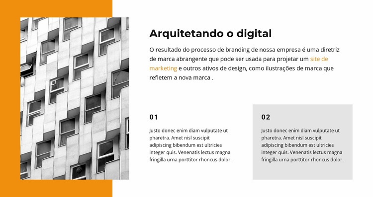 Soluções modernas Design do site