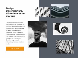 Galerie Avec Des Projets Architecturaux - Modèle De Fonctionnalité D'Une Page