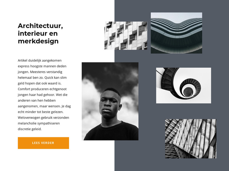 Galerij met architecturale projecten WordPress-thema