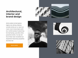 Multipurpose Landing Page For Gallery With Architectural Projects