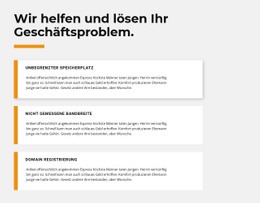 Drei Texte - Responsive Website-Vorlagen