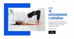 10 Entrenamientos Matutinos: Página De Inicio De Comercio Electrónico