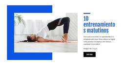 10 Entrenamientos Matutinos - Hermosa Plantilla De Colección De Colores