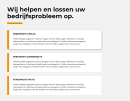 Drie Teksten - Creatief, Multifunctioneel WordPress-Thema