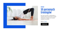 10 Porannych Treningów - Piękny Szablon Kolekcji Kolorów