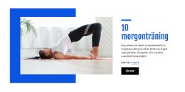 Sidans HTML För 10 Morgonträning