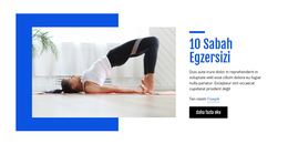 10 Sabah Egzersizi - Güzel Renk Koleksiyonu Şablonu