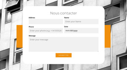 Contacts Professionnels : Modèle De Site Web Simple