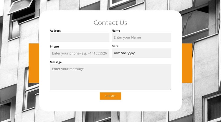 Business contacts Homepage Design
