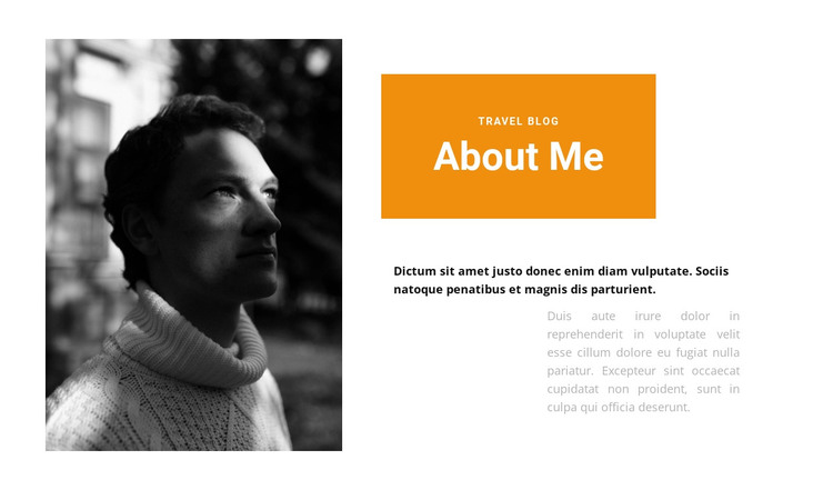 About my merits HTML Template