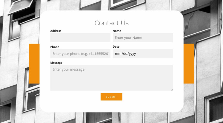 Business contacts Html Website Builder