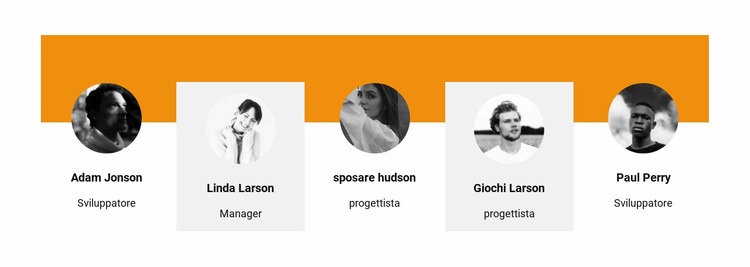 Foto di squadra Modelli di Website Builder