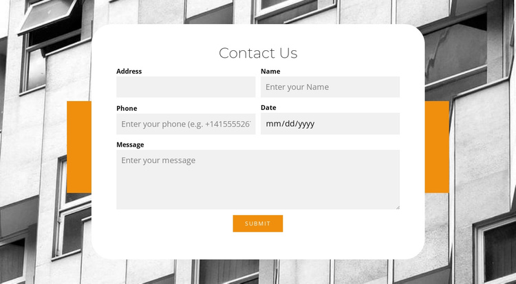 Business contacts One Page Template