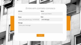 Contatos Comerciais - Construtor De Sites Fácil De Usar