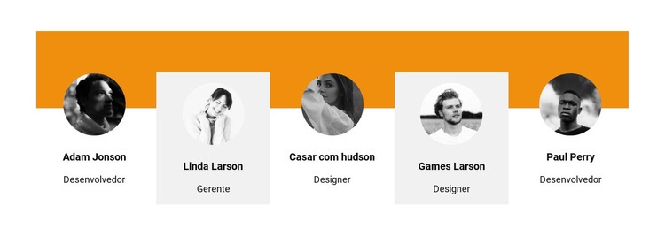 Fotos da equipe Construtor de sites HTML