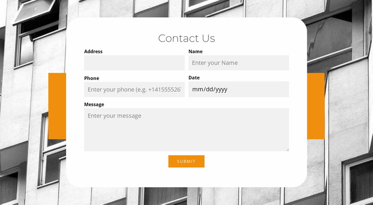 Business contacts Website Builder Templates