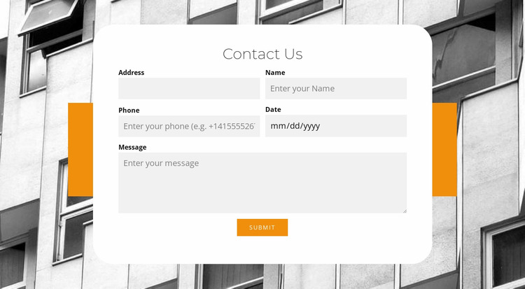 Business contacts WordPress Website Builder