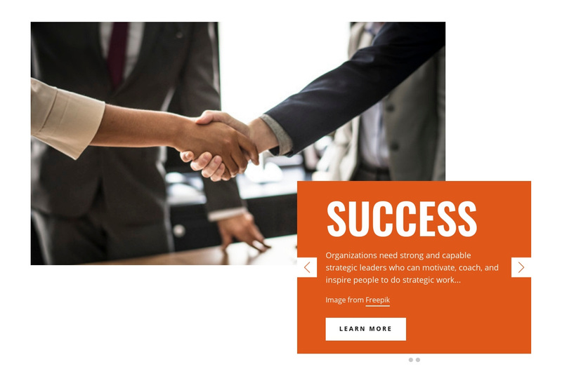 Success Business Web Page Design