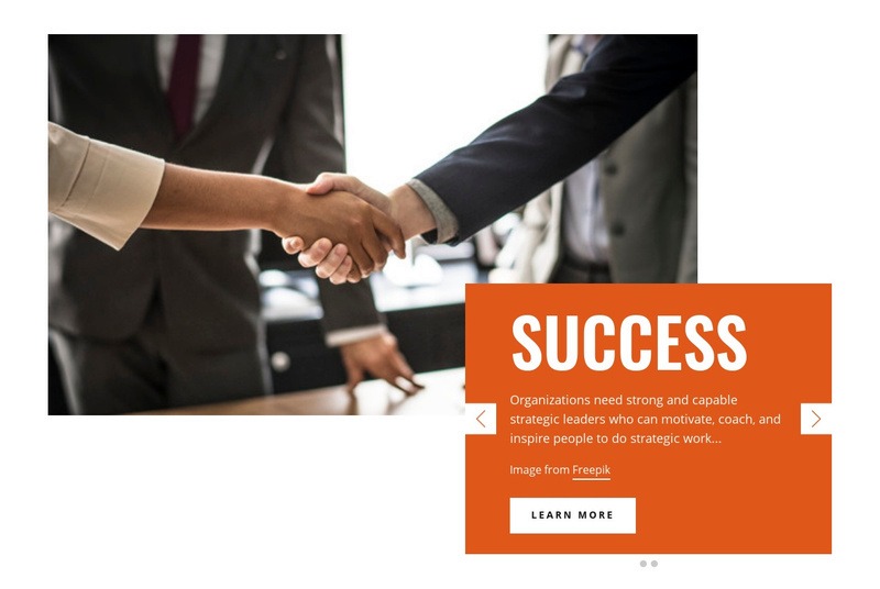 Success Business Webflow Template Alternative