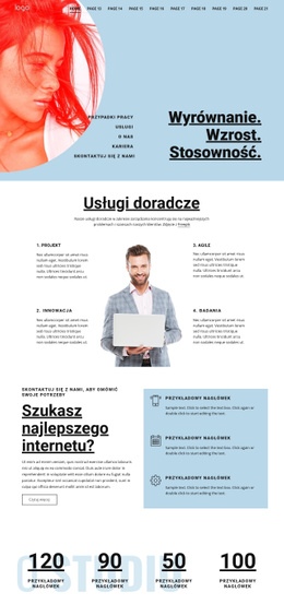 Doradztwo W Zakresie Usług Biznesowych - Nowoczesny Projekt Strony