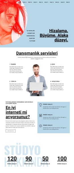 Danışmanlık Iş Hizmetleri - HTML Template Builder