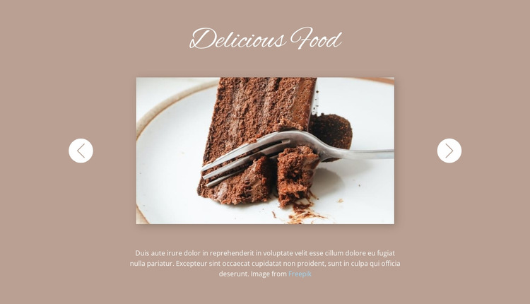 Delicious food Website Builder Templates