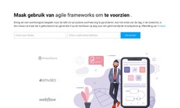 Productbestemmingspagina Voor Werken In Een Mobiele Applicatie