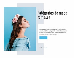 Plantilla Web Adaptable Para Fotógrafos De Moda Famosos