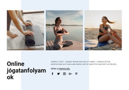 Online Jóga Tanfolyamok – HTML5-Sablon