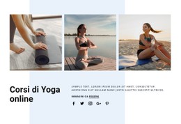 Corsi Di Yoga Online Modello CSS Gratuito