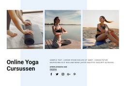 Online Yogacursussen Gratis CSS-Sjabloon