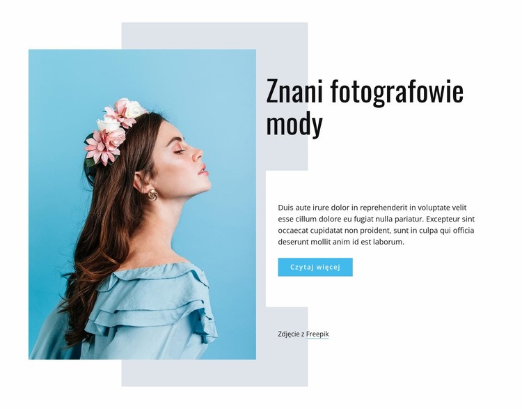 Znani fotografowie mody Szablony do tworzenia witryn internetowych