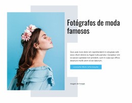 Modelo Web Responsivo Para Fotógrafos De Moda Famosos