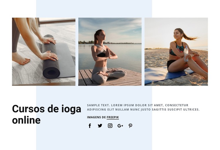 Cursos de ioga online Template CSS