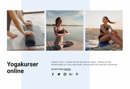 Yogakurser Online - Vacker Färgsamlingsmall
