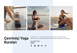 Çevrimiçi Yoga Kursları Ücretsiz CSS Şablonu