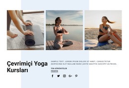 Çevrimiçi Yoga Kursları - HTML Website Builder