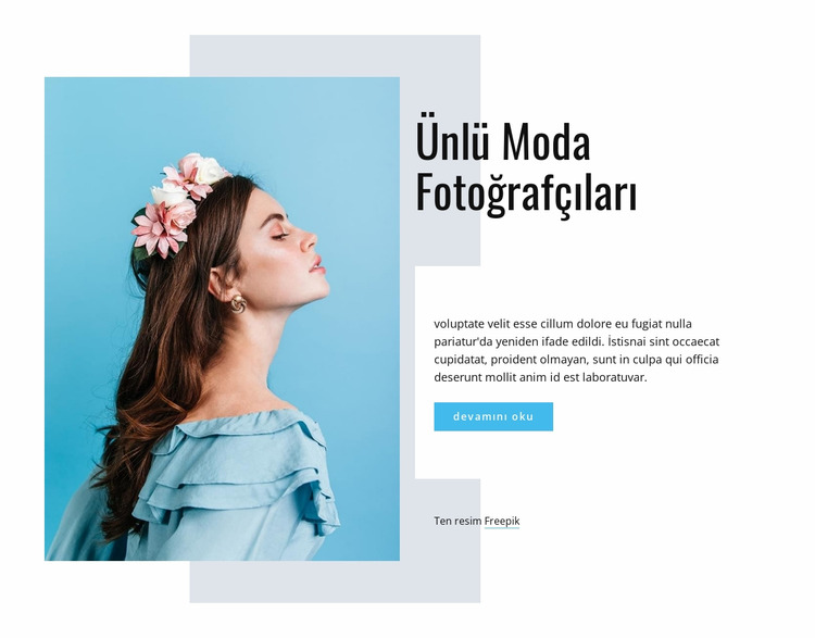 Ünlü moda fotoğrafçıları Joomla Şablonu