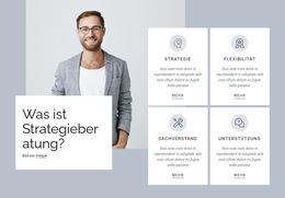 Layout-Funktionalität Für Strategieberatung