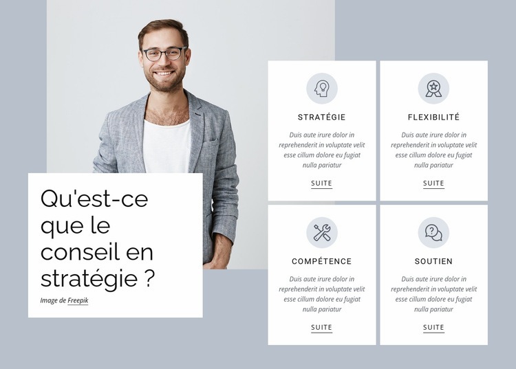 Conseil en stratégie Conception de site Web