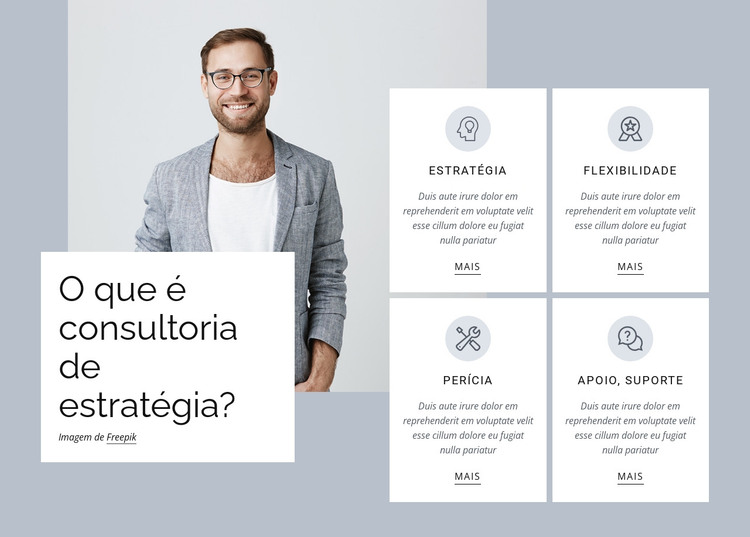 Consultoria de estratégia Modelo HTML