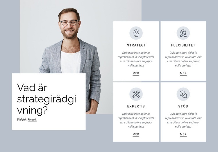 Strategirådgivning HTML-mall