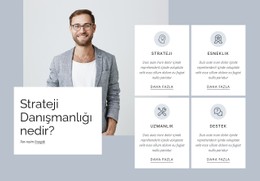 Strateji Danışmanlığı Ücretsiz CSS Web Sitesi Şablonu