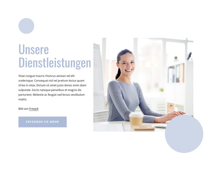 Management-Dienstleistungen HTML Website Builder