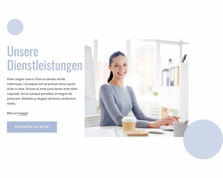 Management-Dienstleistungen Website design