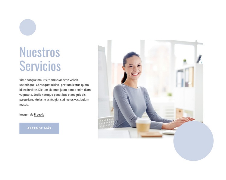 Servicios de administración Diseño de páginas web