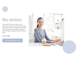 Services De Management - Modèle De Page De Destination